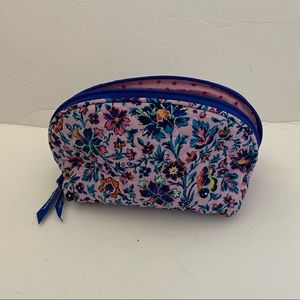 Vera Bradley small cosmetic case in floral print of an unique pattern